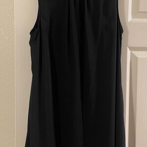 DR2 Daniel Rainn Dress Black Swing Dress Crew Neck